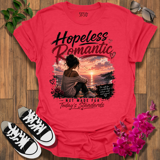 "Hopeless Romantic" "F" T-Shirt