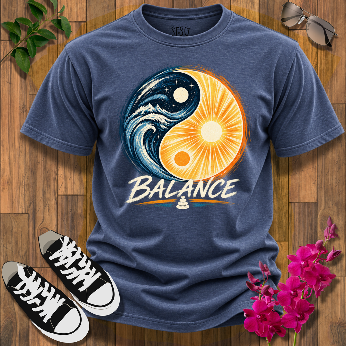 Balance Yin Yang Sun & Moon T-Shirt