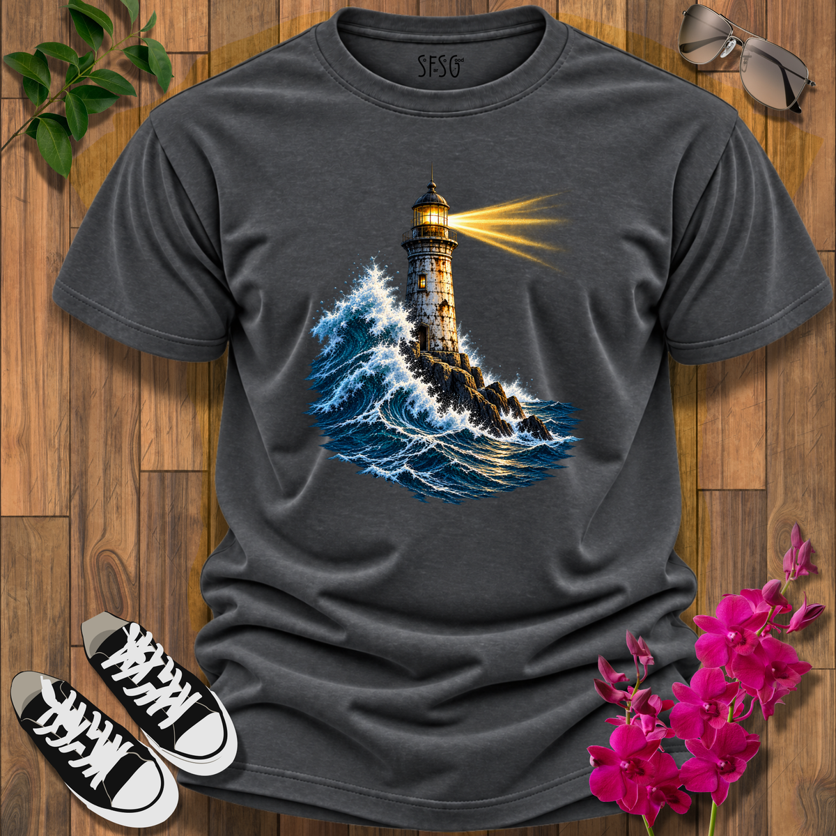 "Still Standing" T-Shirt — Nautical Beacon Graphic Tee