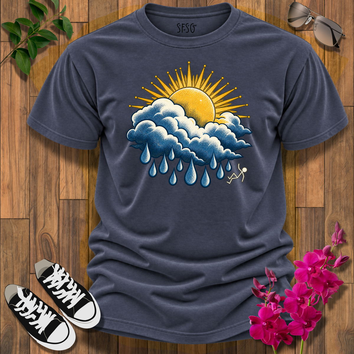 'After The Rain' T-Shirt — Sunshine / Clouds Graphic Tee