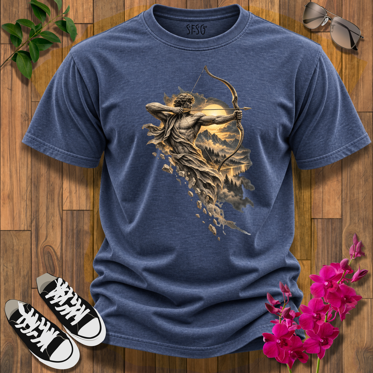 'Stay Focused' T-Shirt — Ethereal Forest Archer Graphic Tee