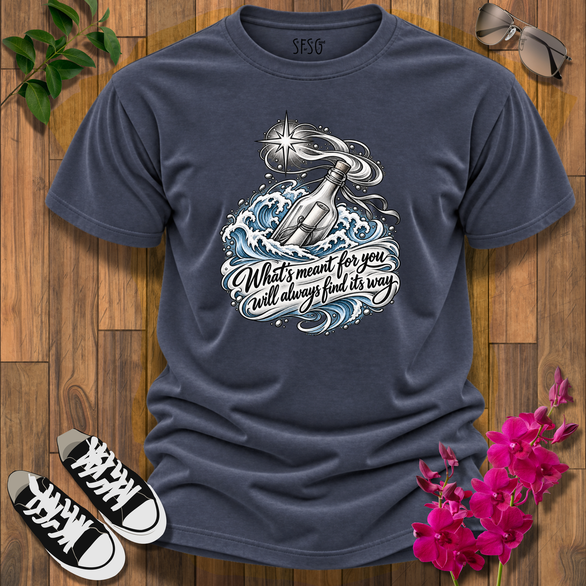 'Message in a Bottle' Inspirational Graphic Tee