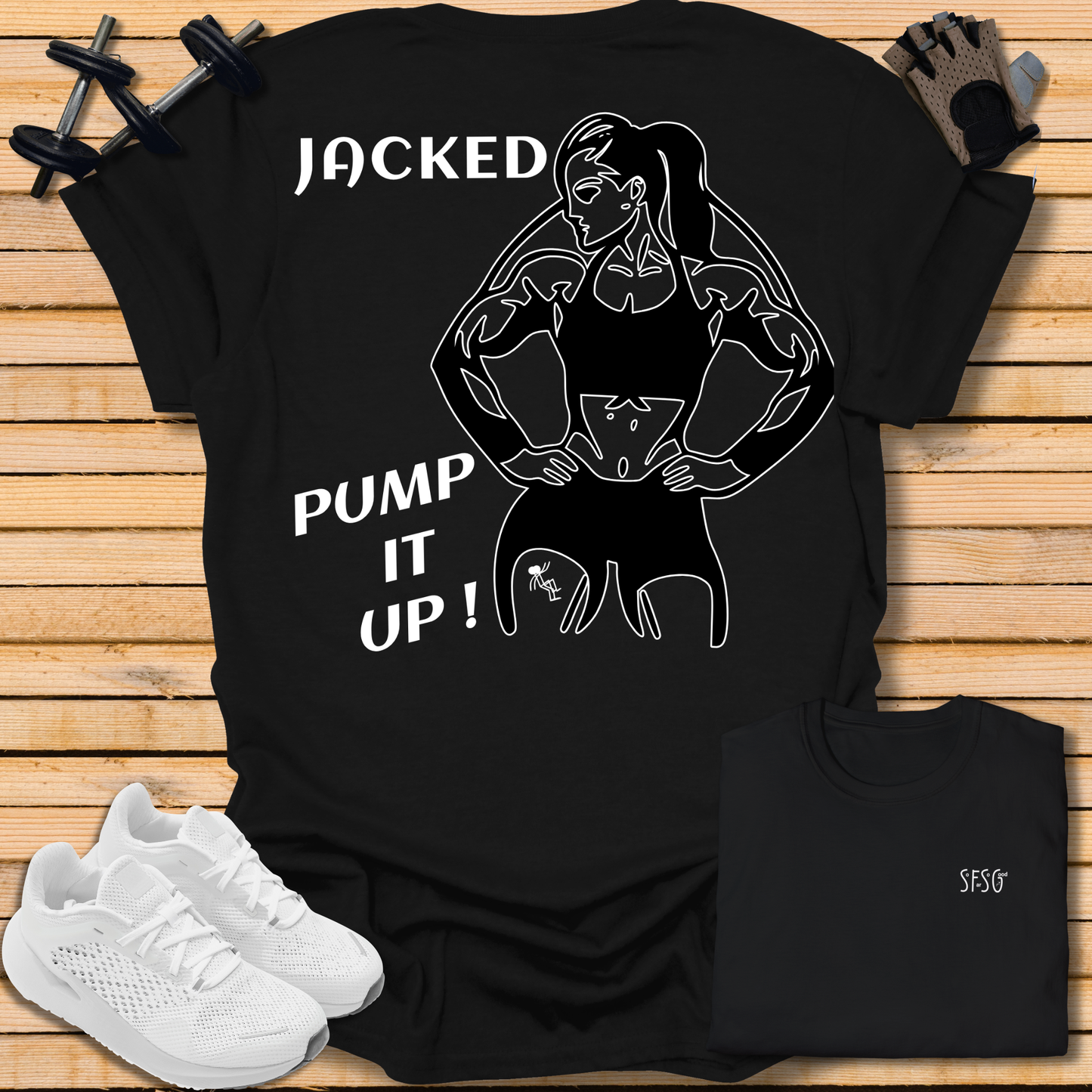 "Jacked" "F" T-Shirt