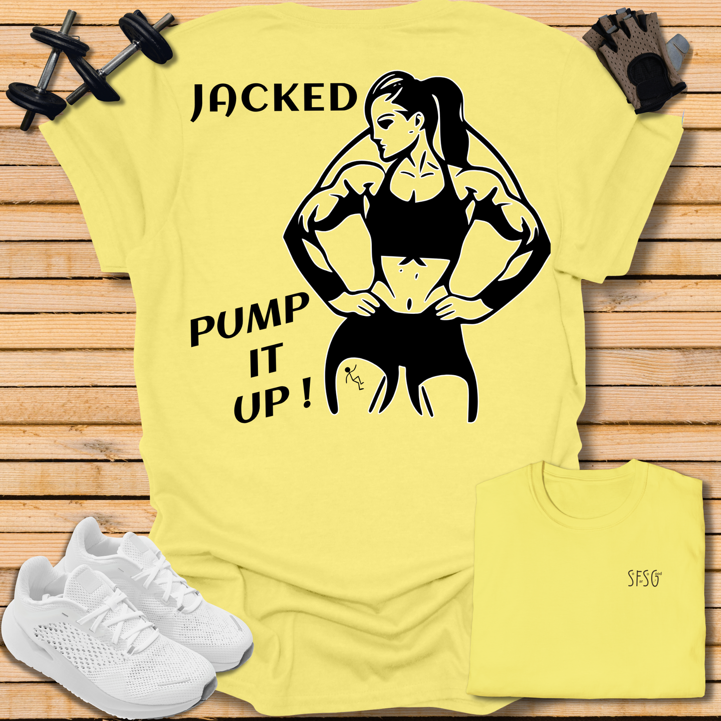 "Jacked" "F" T-Shirt