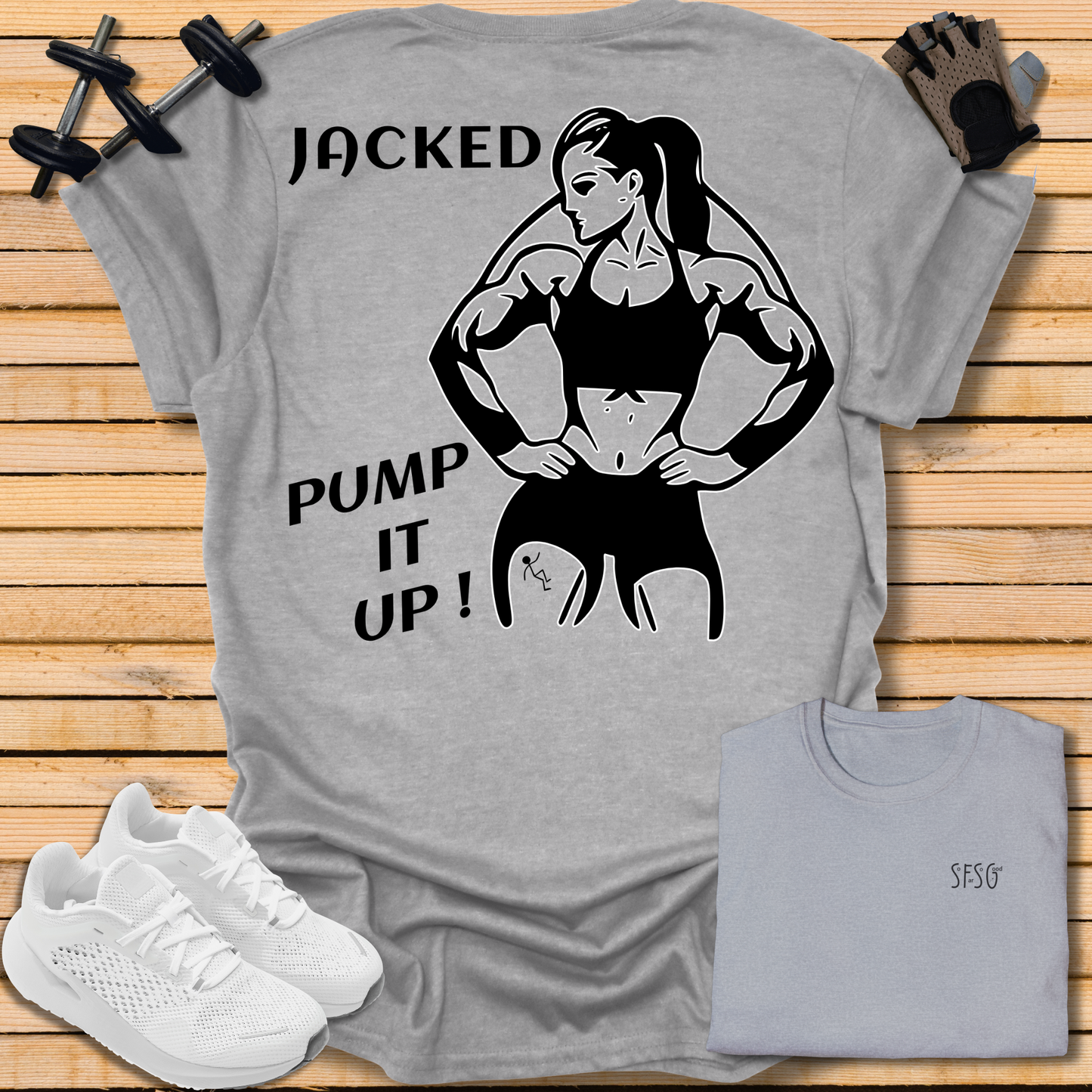 "Jacked" "F" T-Shirt