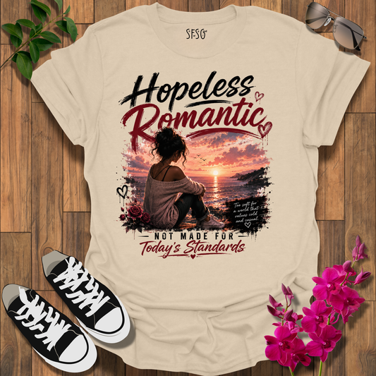 "Hopeless Romantic" "F" T-Shirt