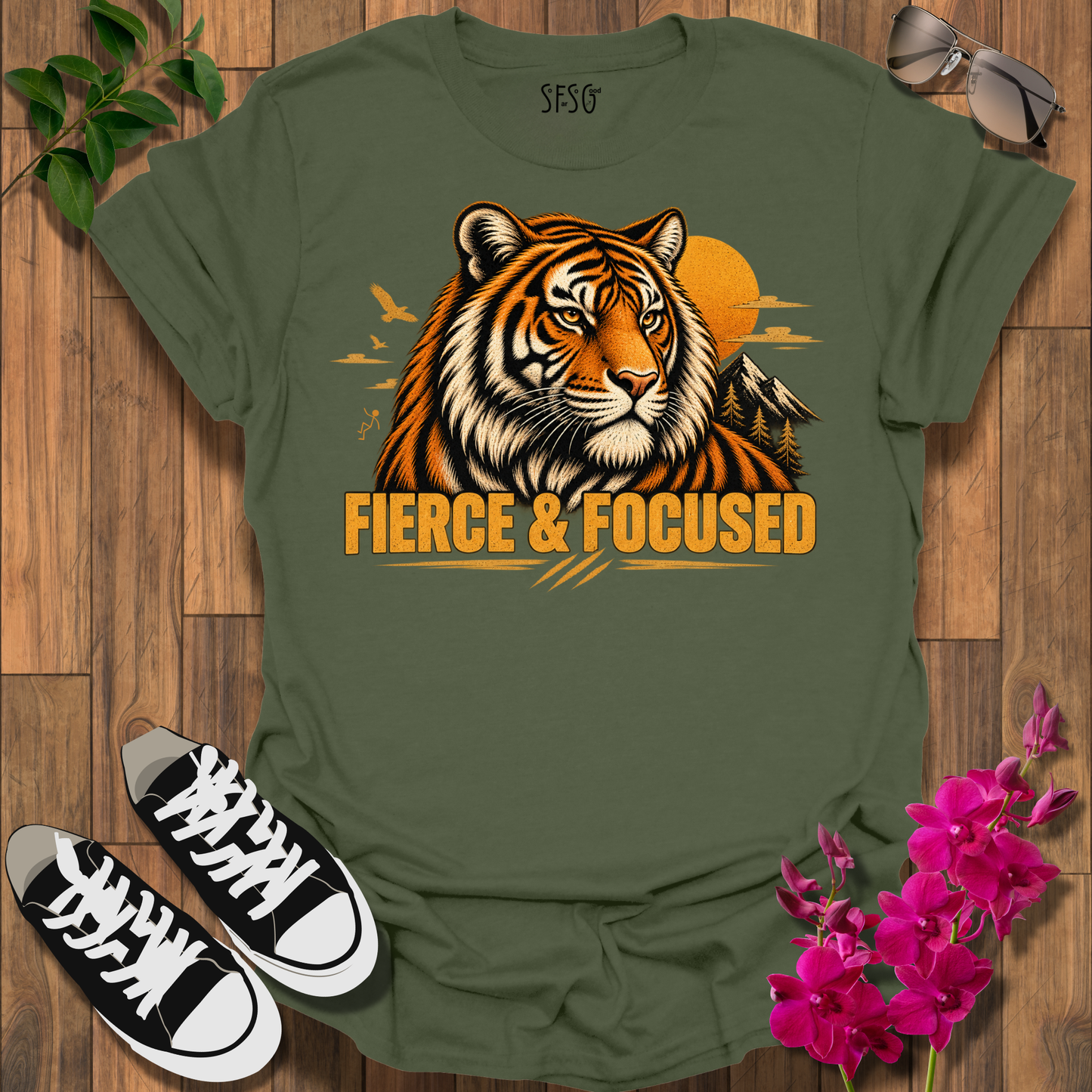 Fierce & Focused Tiger T-Shirt
