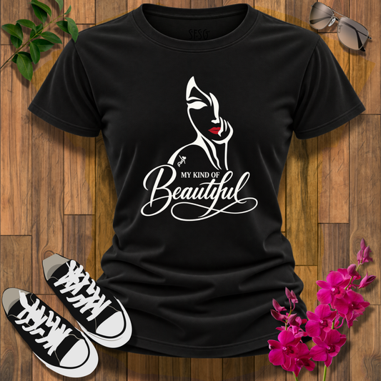 My Kind O f Beautiful T-Shirt — Minimalist Feminine Face Design "You Are So Beautiful"