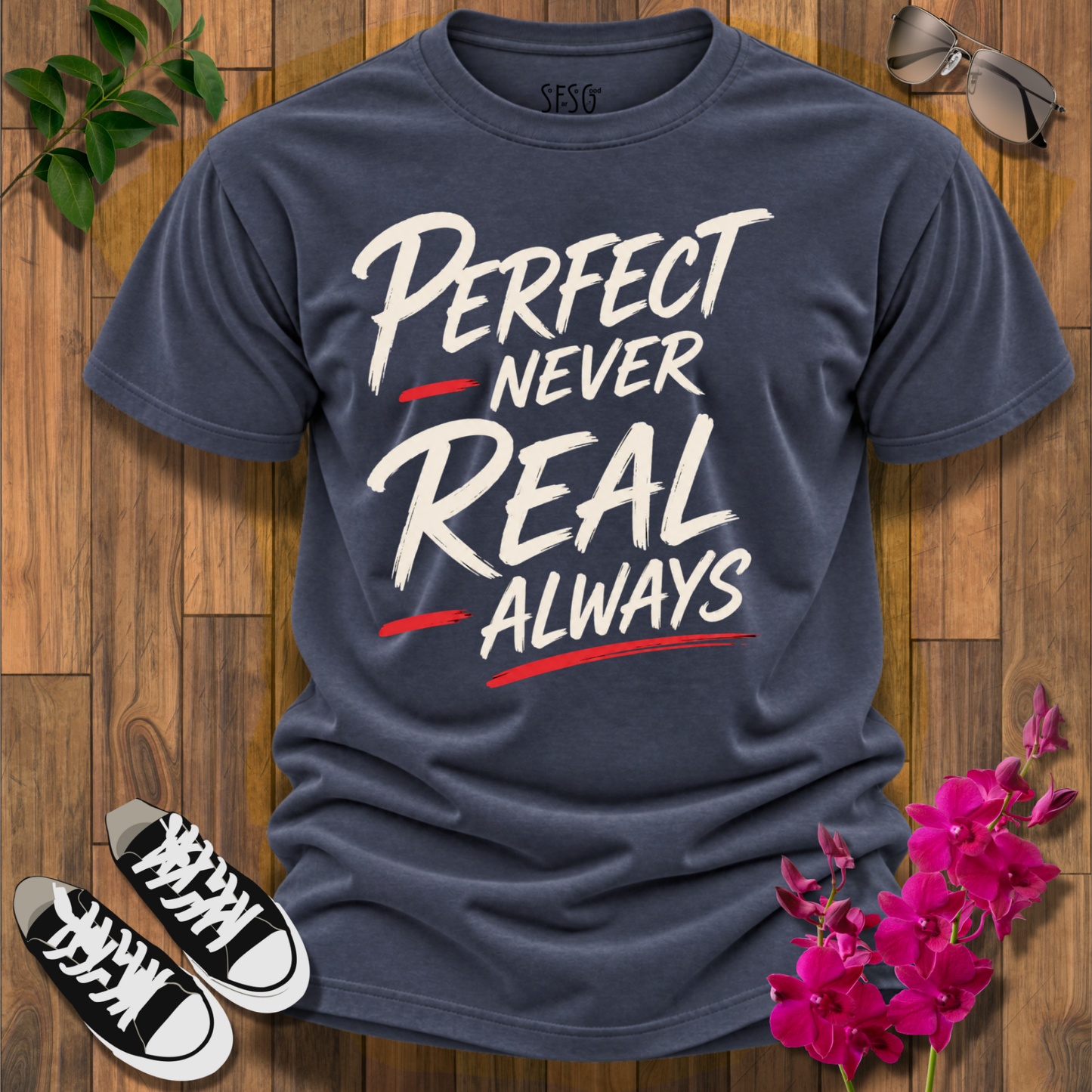 "Never Perfect" T-Shirt Just Have to be Real