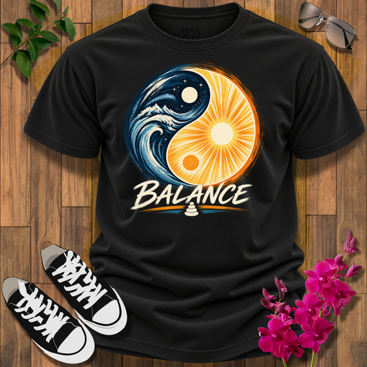 Balance Yin Yang Sun & Moon T-Shirt