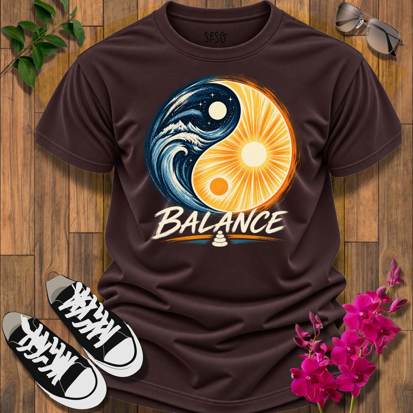 Balance Yin Yang Sun & Moon T-Shirt