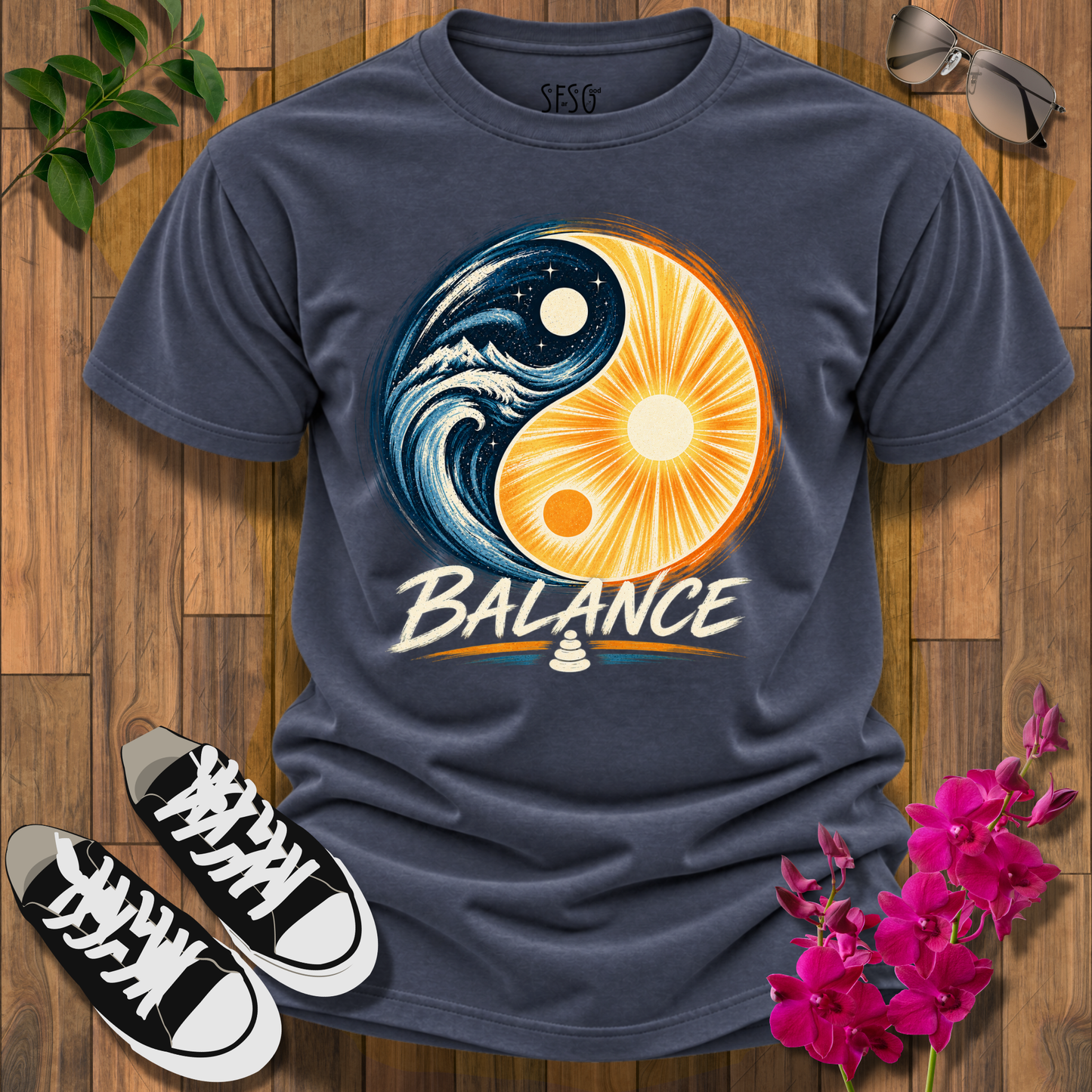 Balance Yin Yang Sun & Moon T-Shirt