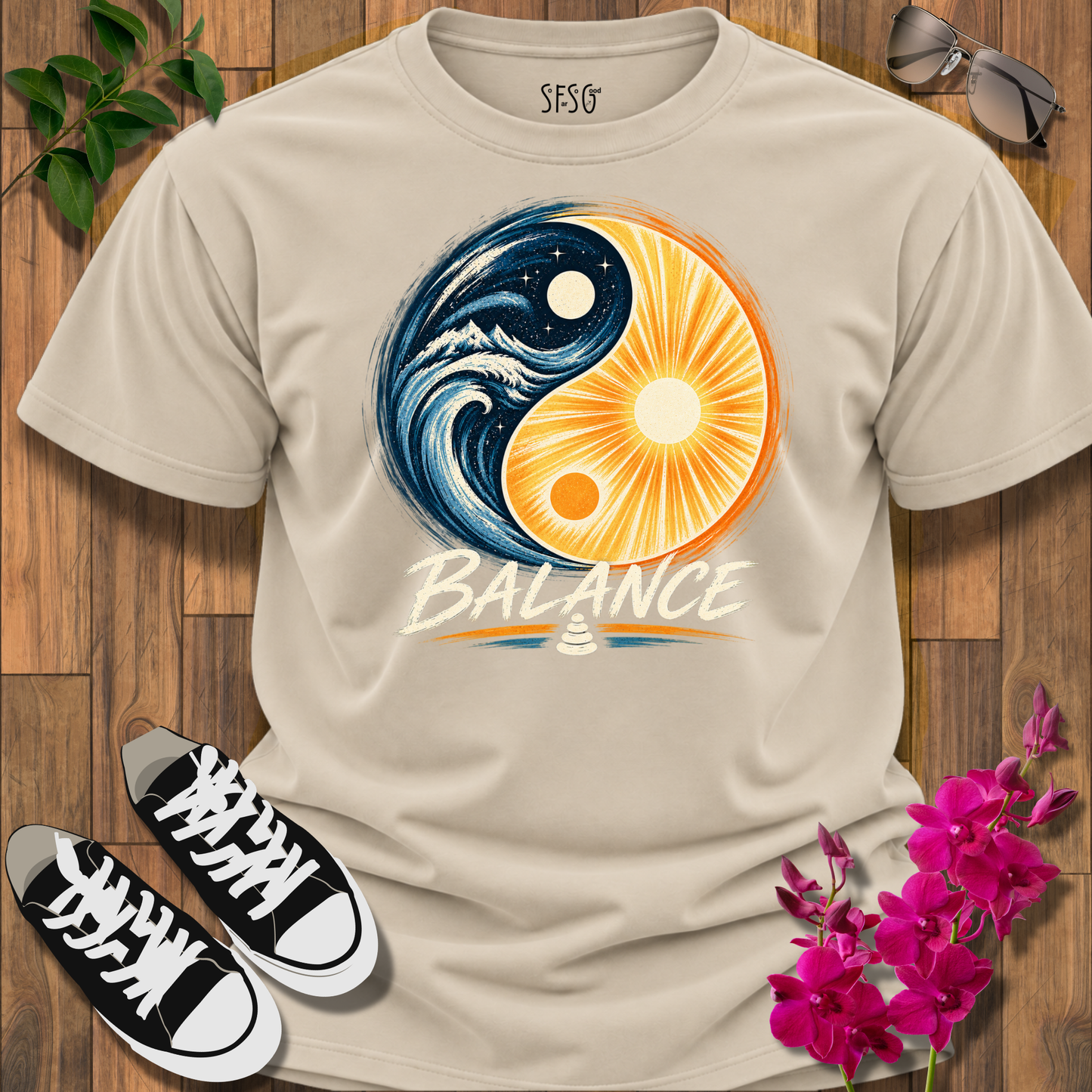 Balance Yin Yang Sun & Moon T-Shirt