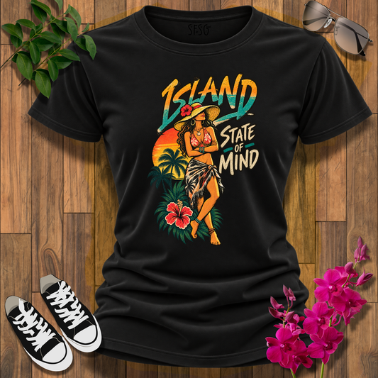 Island State of Mind T-Shirt — Tropical Vintage Beach Vibes Tee