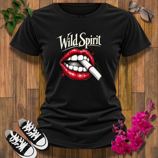 Wild Spirit Graphic Tee — Red Lip Bite T-Shirt