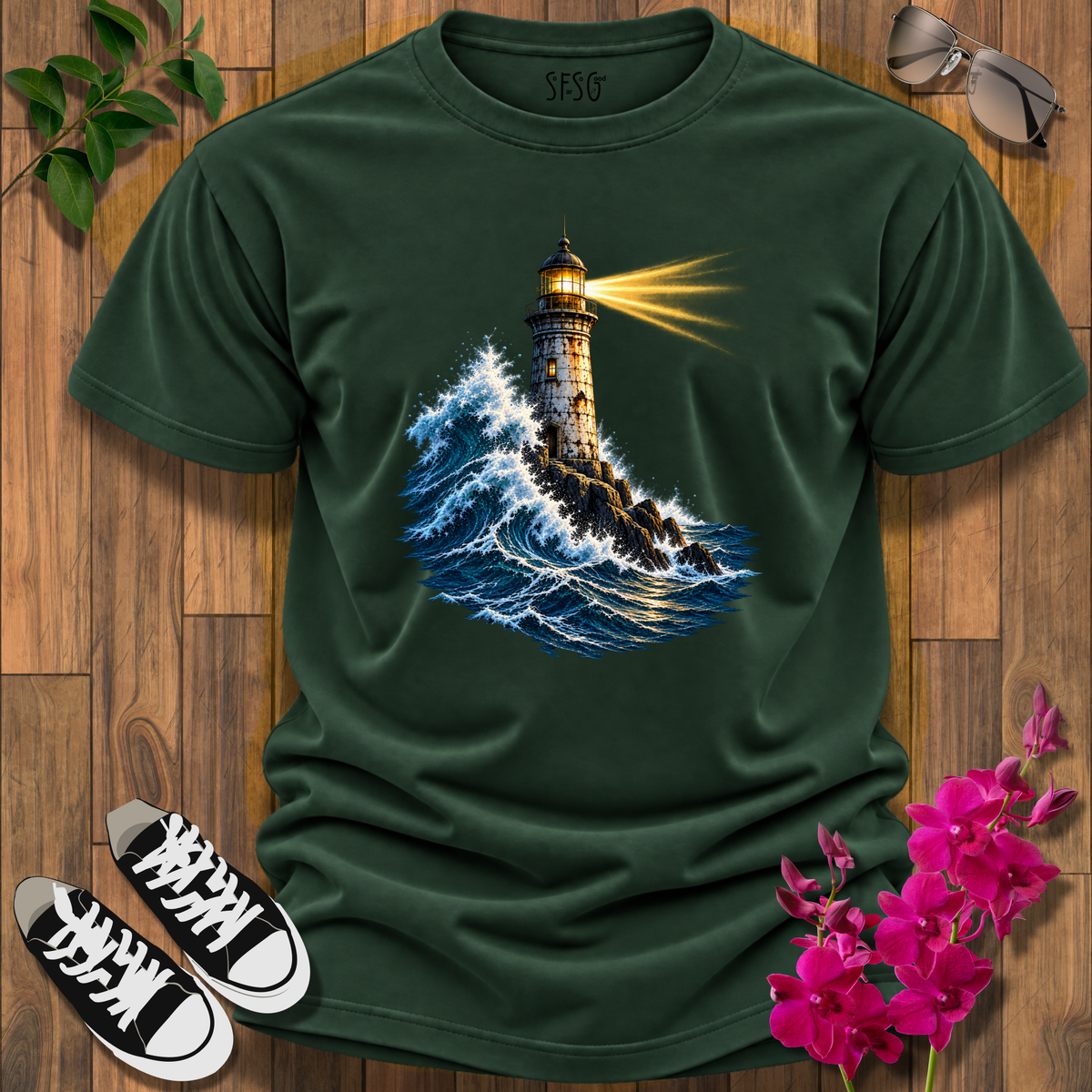 "Still Standing" T-Shirt — Nautical Beacon Graphic Tee