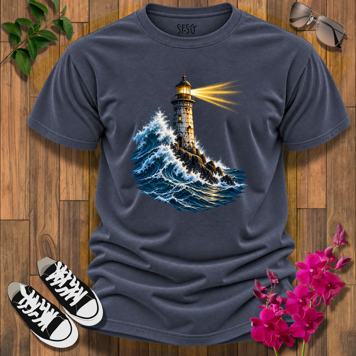 "Still Standing" T-Shirt — Nautical Beacon Graphic Tee