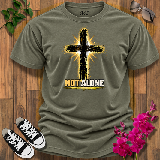 "Not Alone" T-Shirt — 'Not Alone' Cross Faith Tee