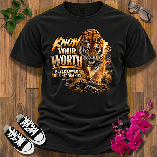 "Tiger" T-Shirt Never Lower Your Standards