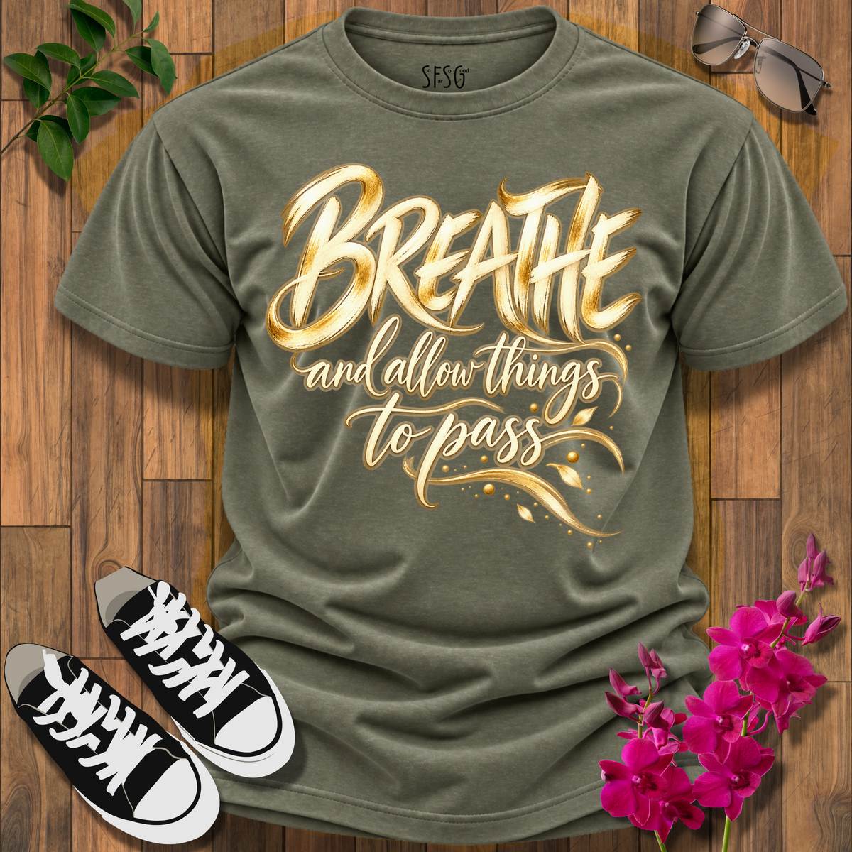'Allow Things to Pass' T‑Shirt — Inspirational Relaxation Tee