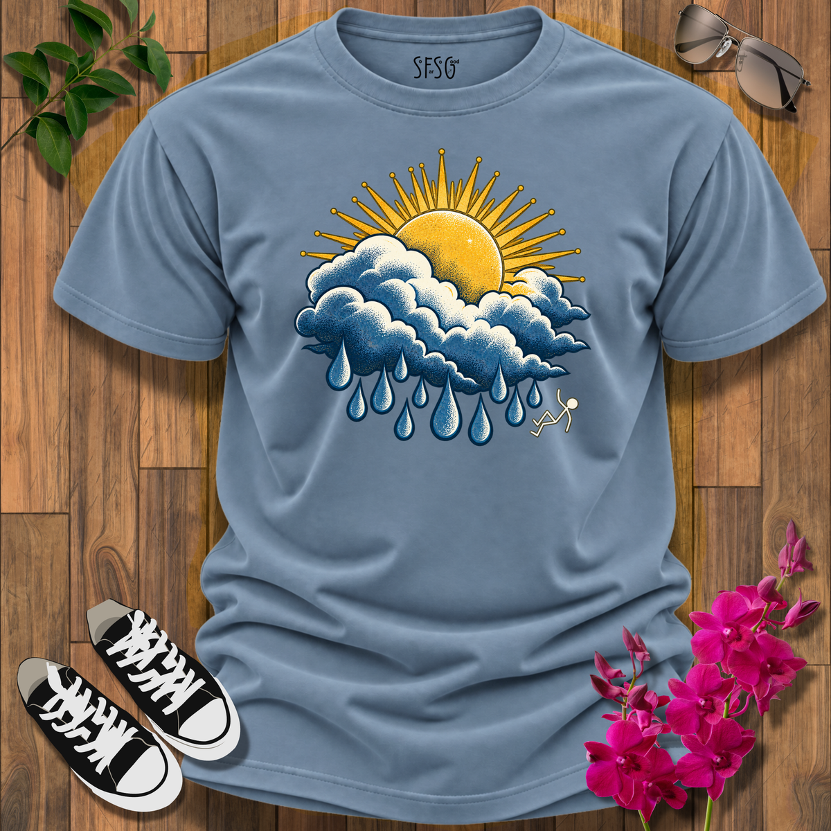 'After The Rain' T-Shirt — Sunshine / Clouds Graphic Tee