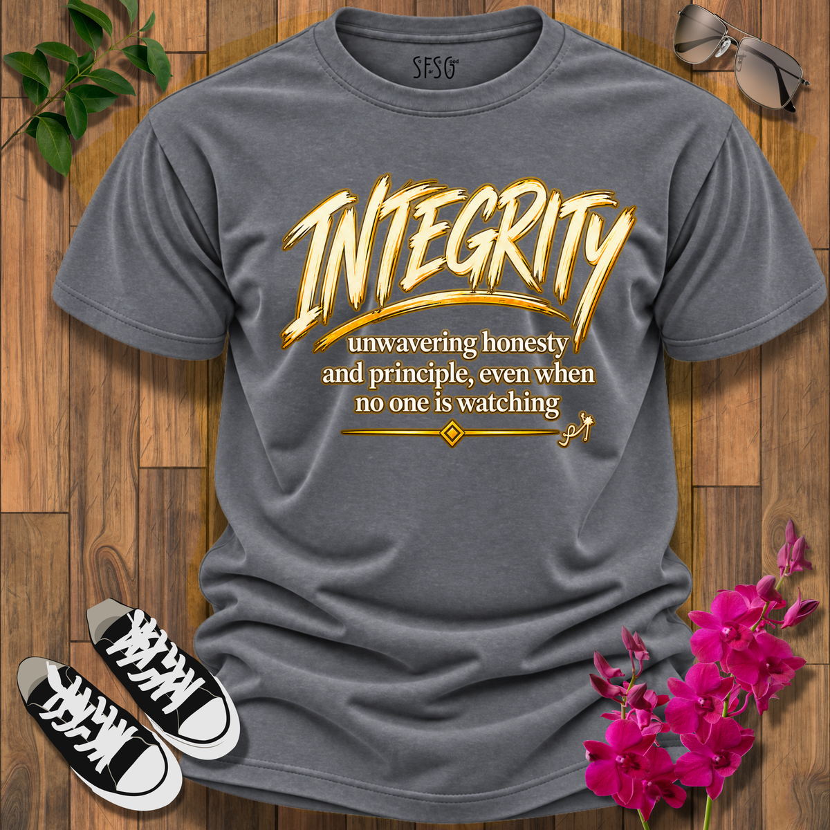 'Integrity' T-Shirt — "Integrity: unwavering honesty and principle, even when no one is watching"