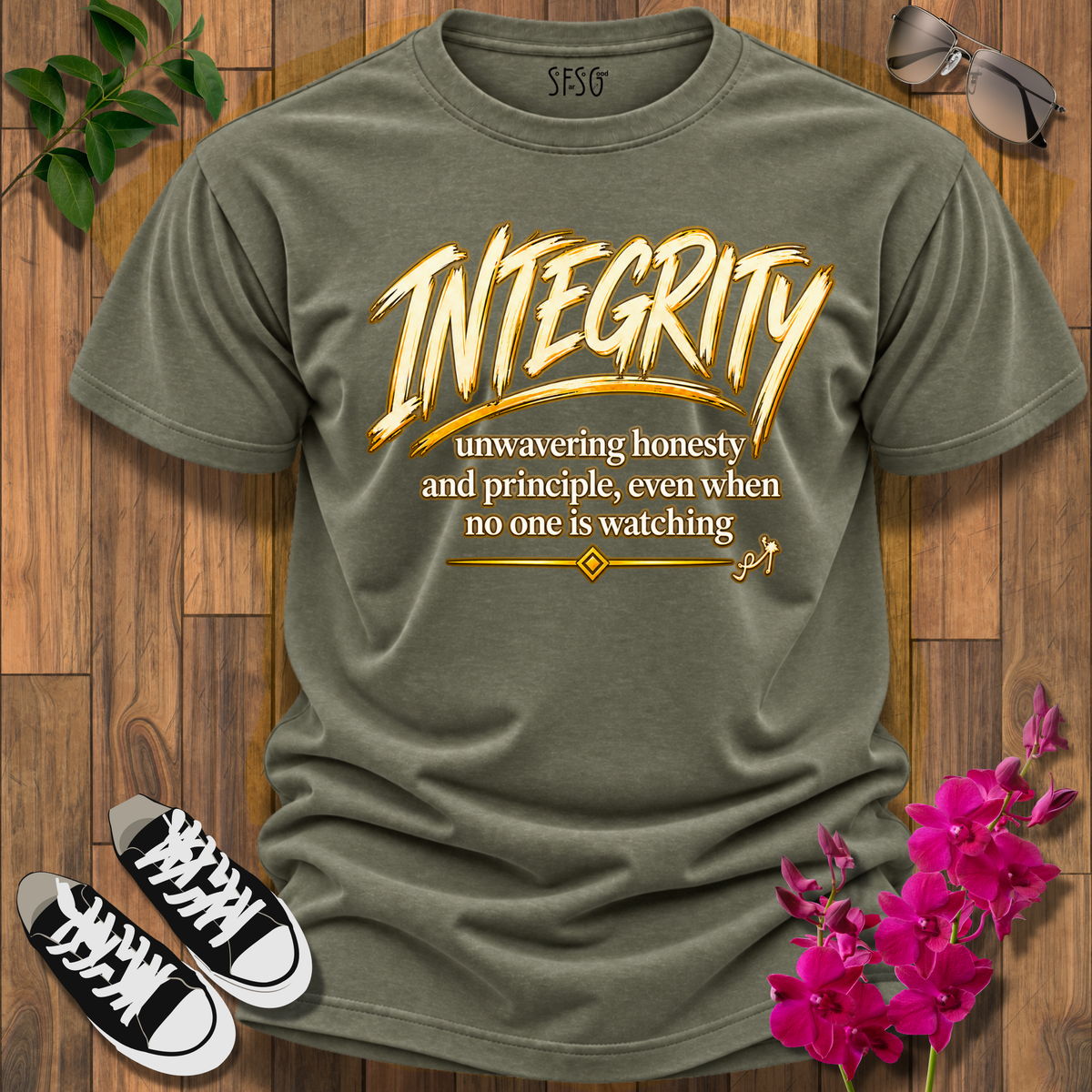 'Integrity' T-Shirt — "Integrity: unwavering honesty and principle, even when no one is watching"