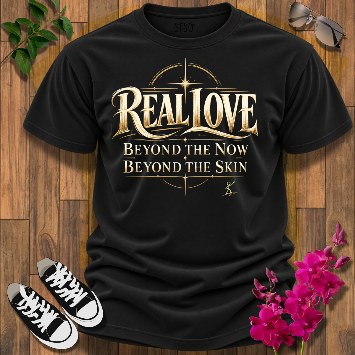 'Real Love' T-Shirt Beyond the Now Beyond the Skin Tee
