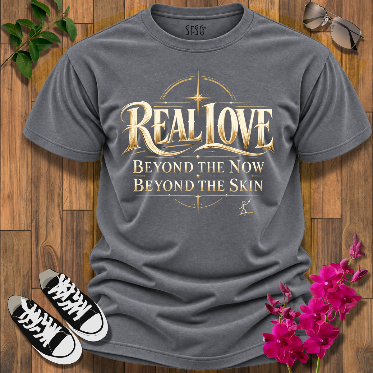 'Real Love' T-Shirt Beyond the Now Beyond the Skin Tee