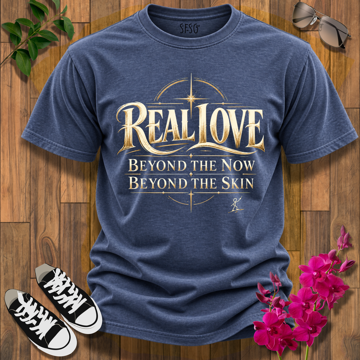 'Real Love' T-Shirt Beyond the Now Beyond the Skin Tee