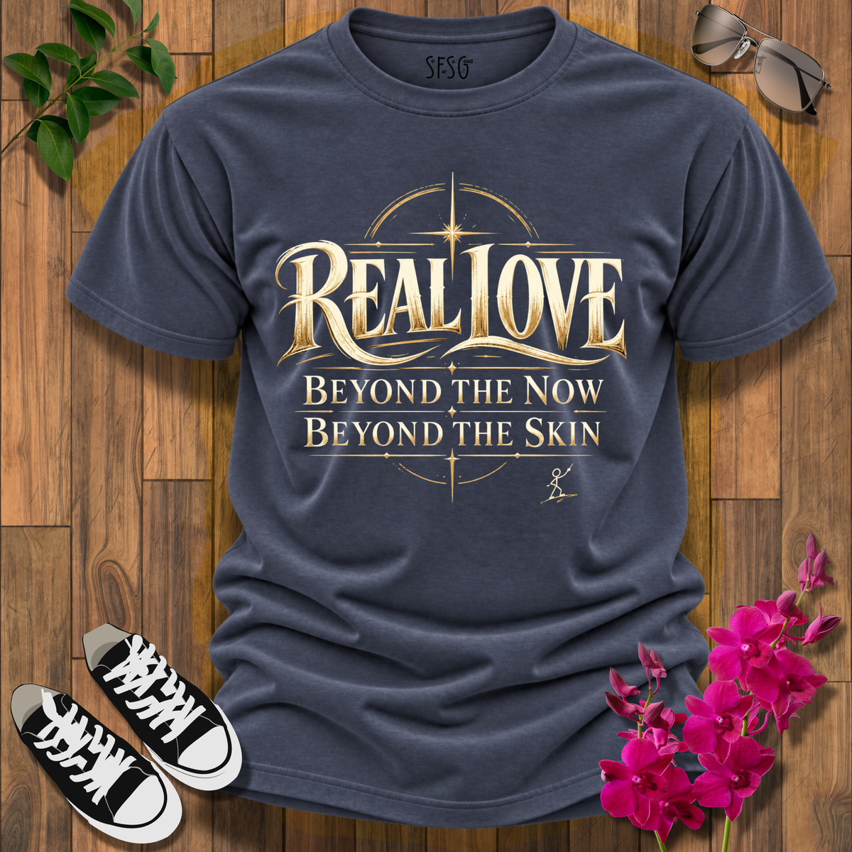 'Real Love' T-Shirt Beyond the Now Beyond the Skin Tee