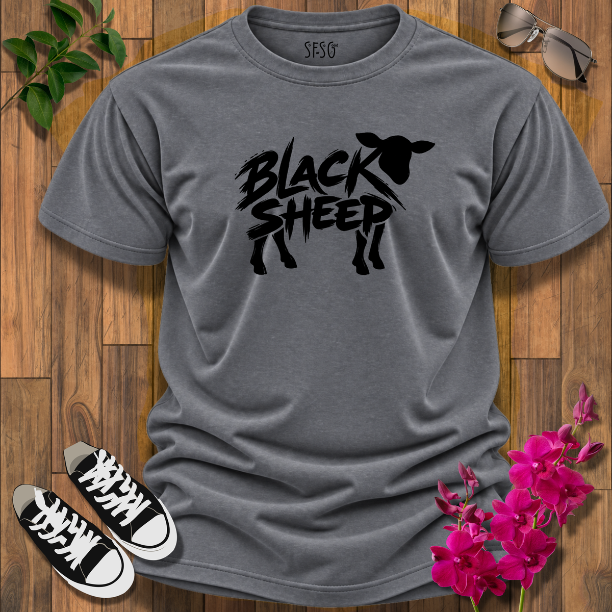 'Rebel' T-Shirt Black Sheep Graphic Tee
