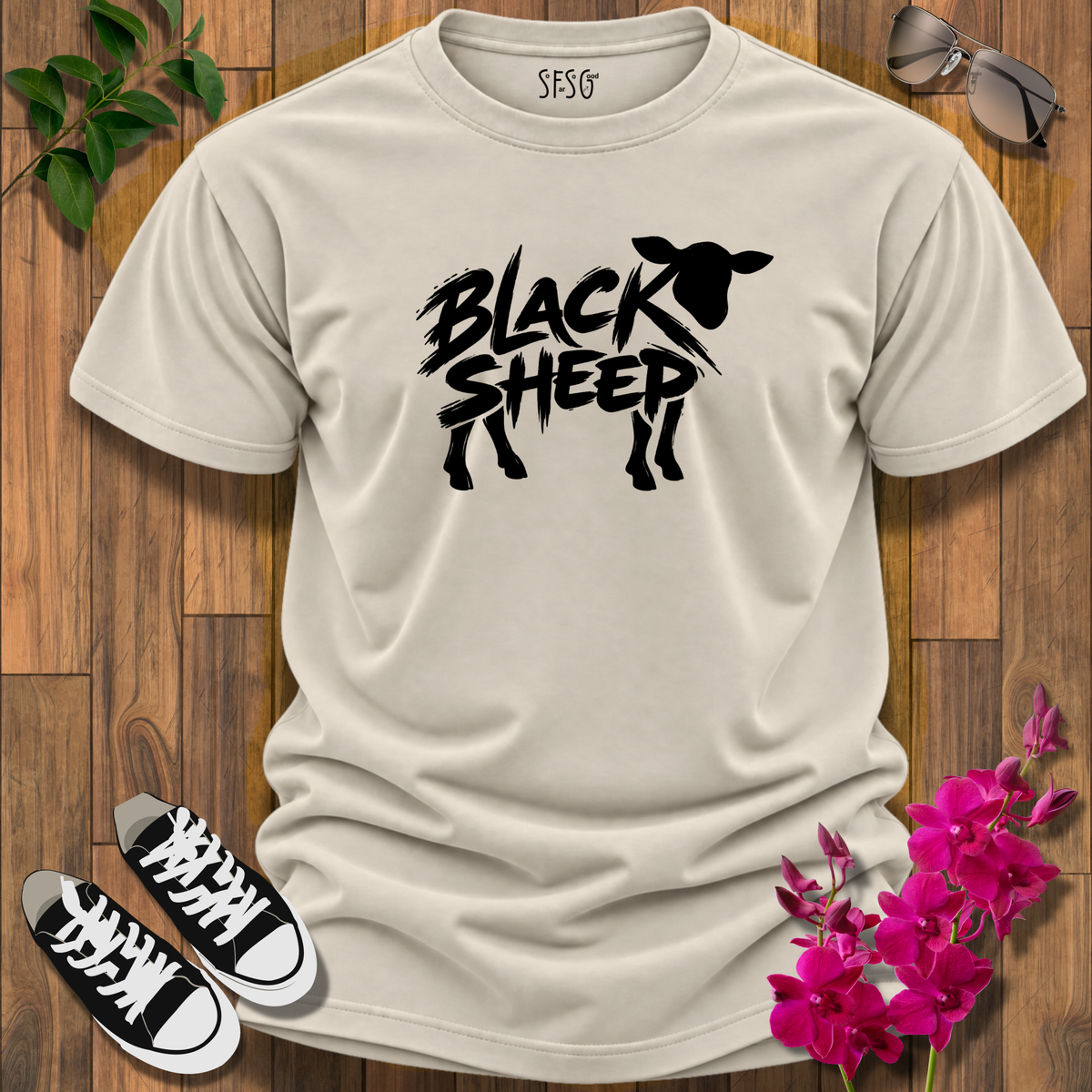 'Rebel' T-Shirt Black Sheep Graphic Tee