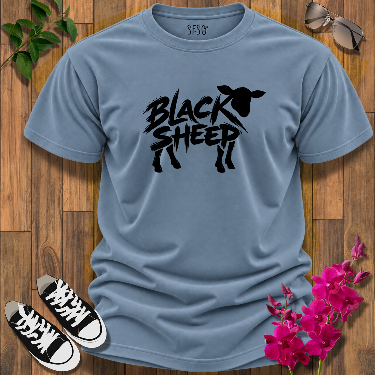 'Rebel' T-Shirt Black Sheep Graphic Tee