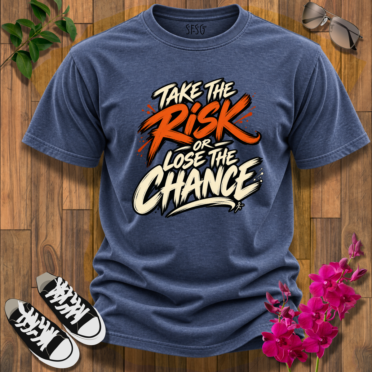 Take the Risk T-Shirt  Motivational Graphic Tee