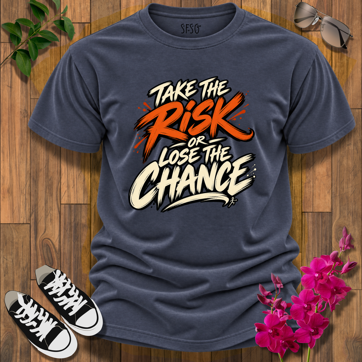 Take the Risk T-Shirt  Motivational Graphic Tee
