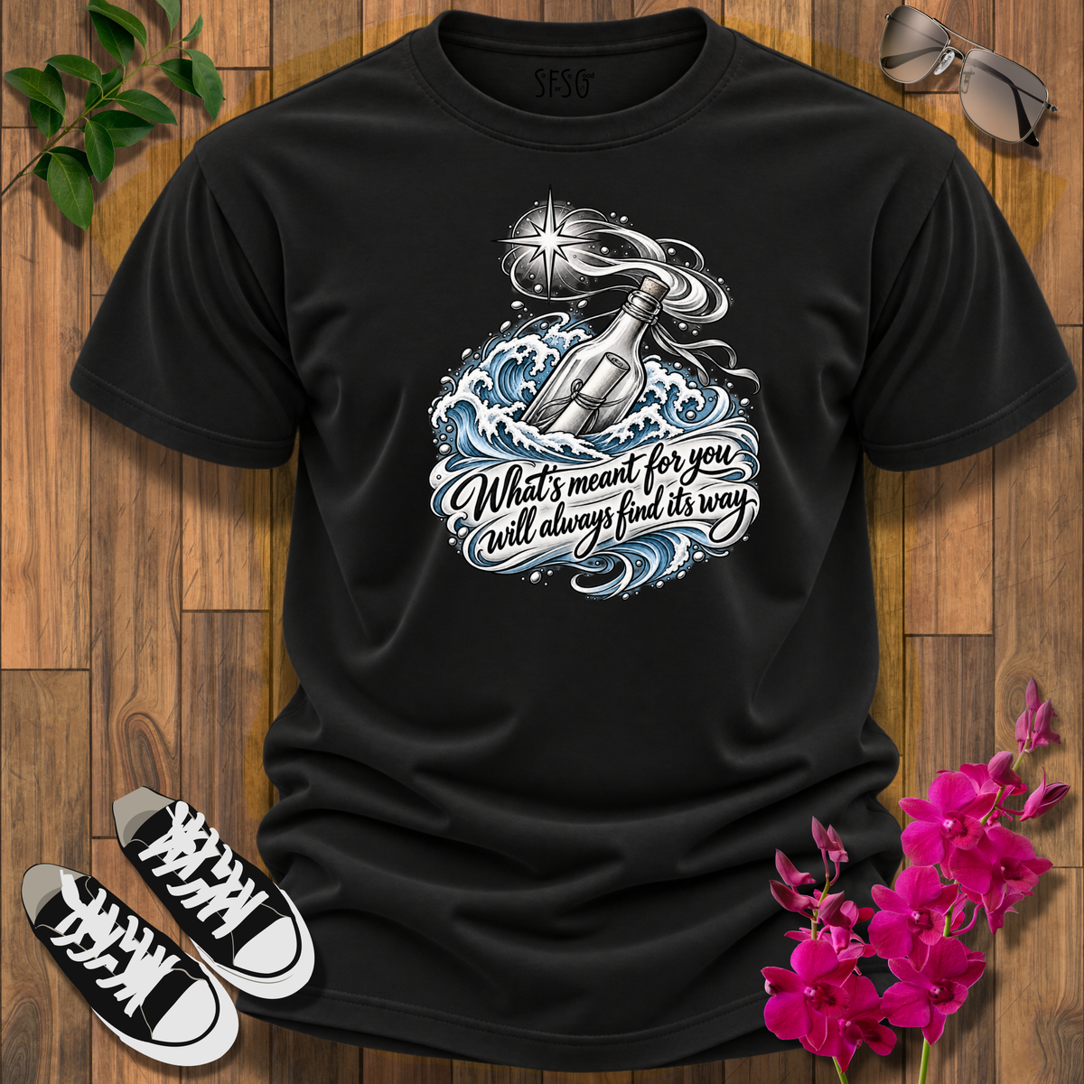 'Message in a Bottle' Inspirational Graphic Tee