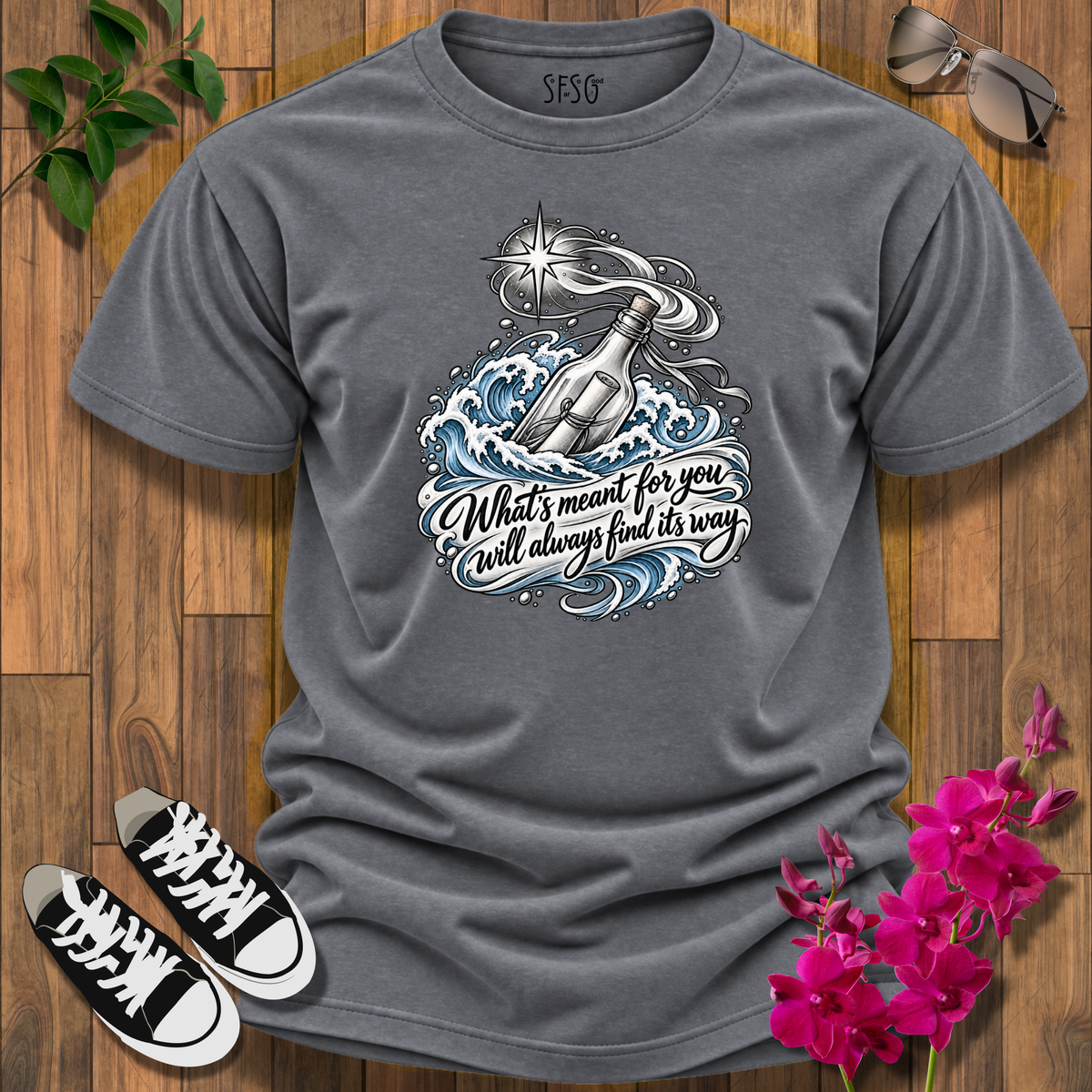 'Message in a Bottle' Inspirational Graphic Tee