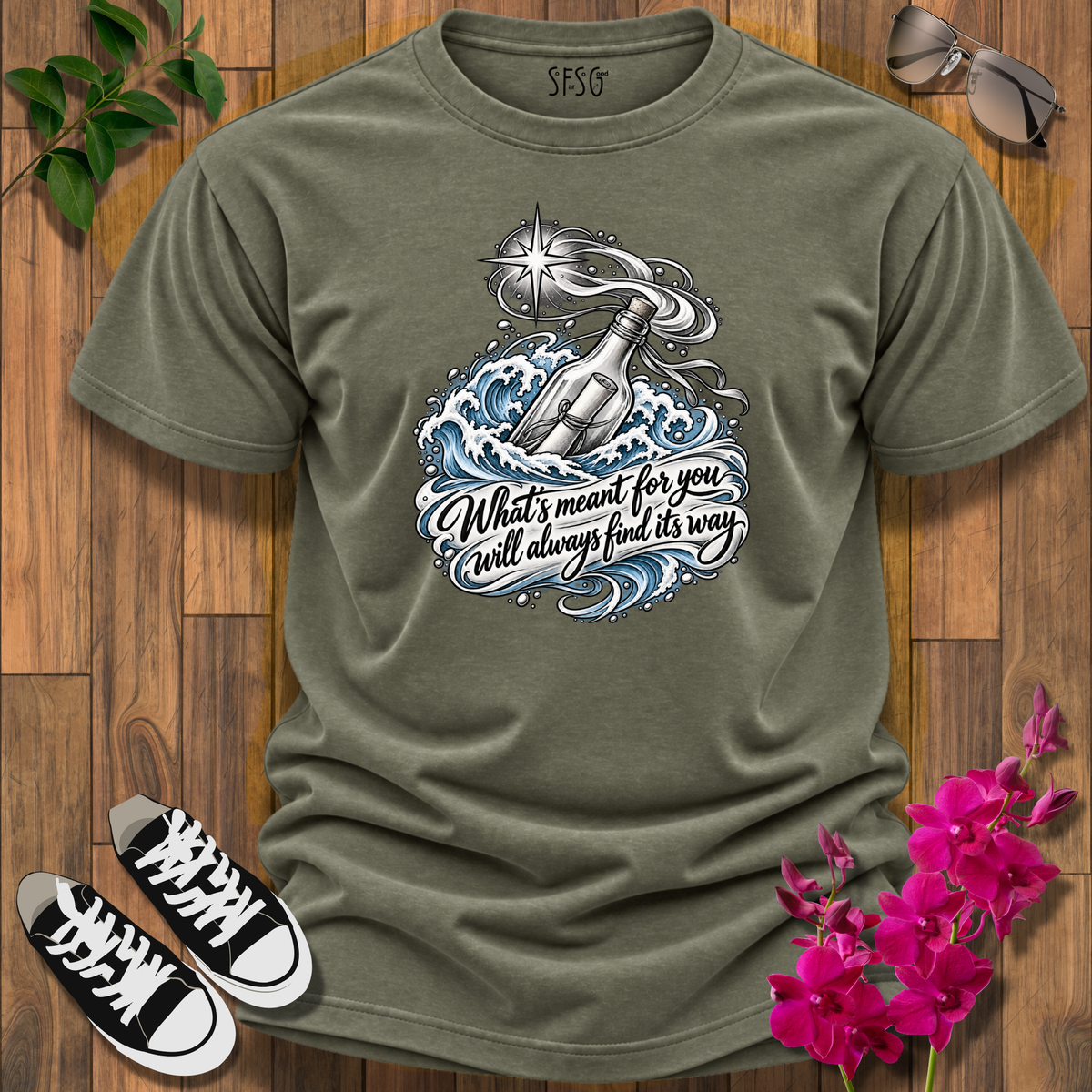 'Message in a Bottle' Inspirational Graphic Tee