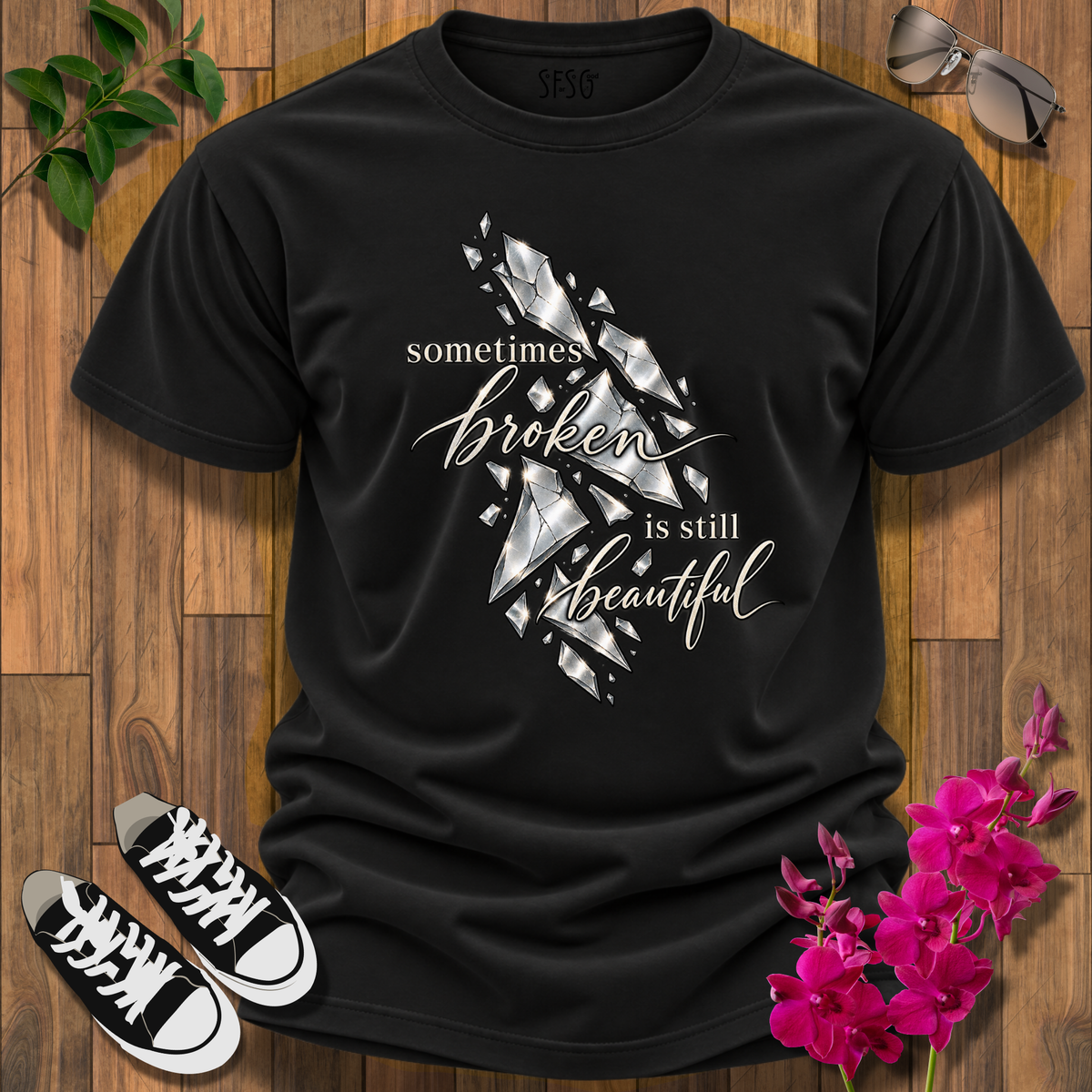 Silver Lining T-Shirt Inspirational Graphic Tee