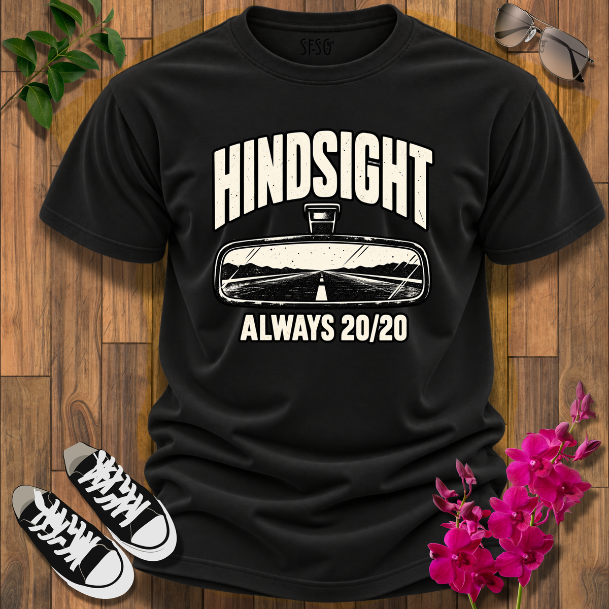 'Hindsight' T-Shirt 20/20 Retro Car Tee