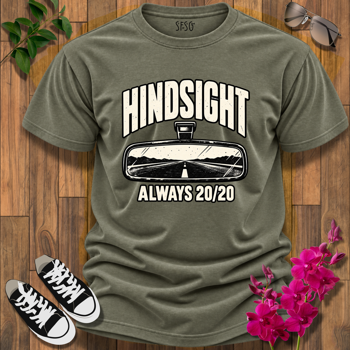 'Hindsight' T-Shirt 20/20 Retro Car Tee