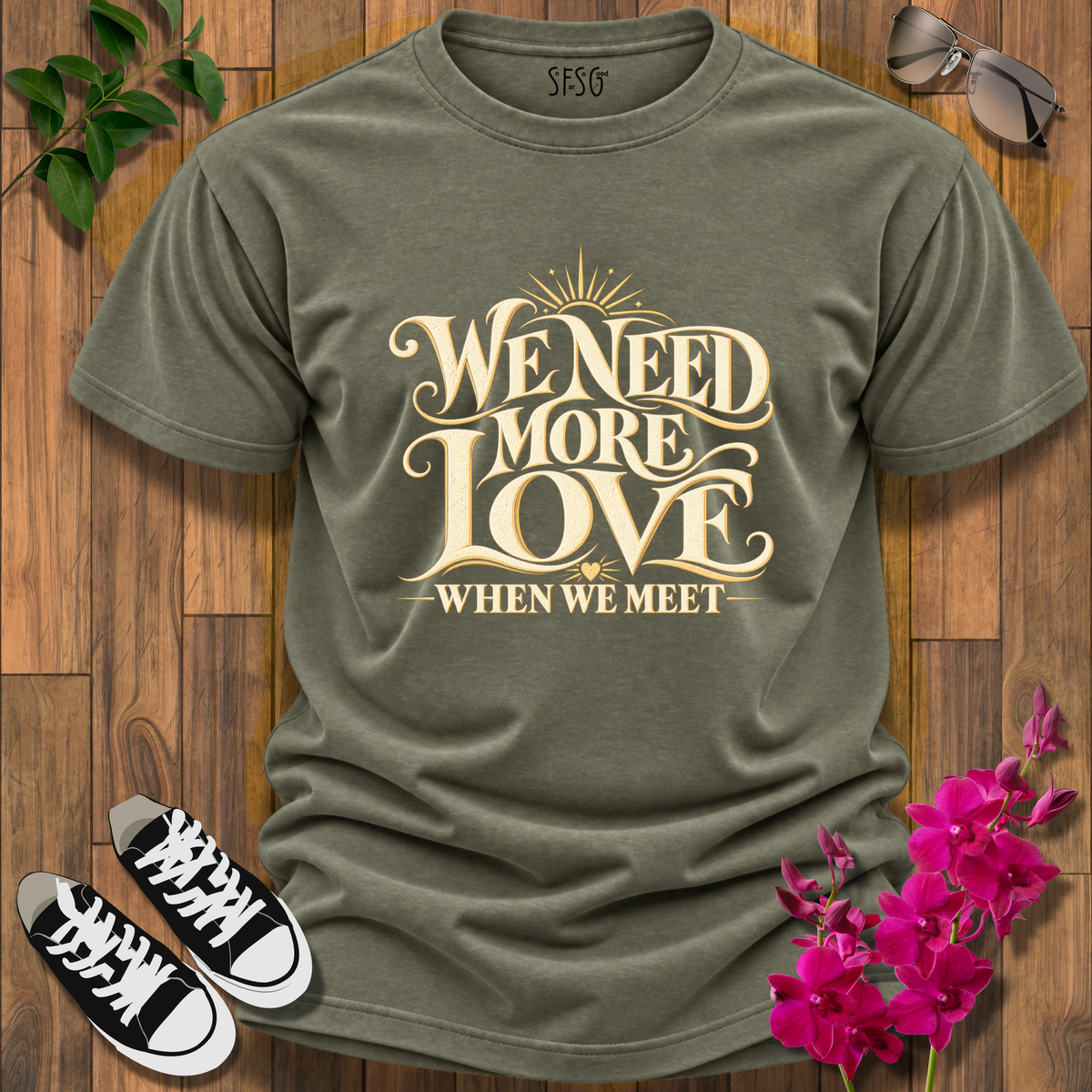 'More Love' T-Shirt  Graphic Inspirational T-Shirt