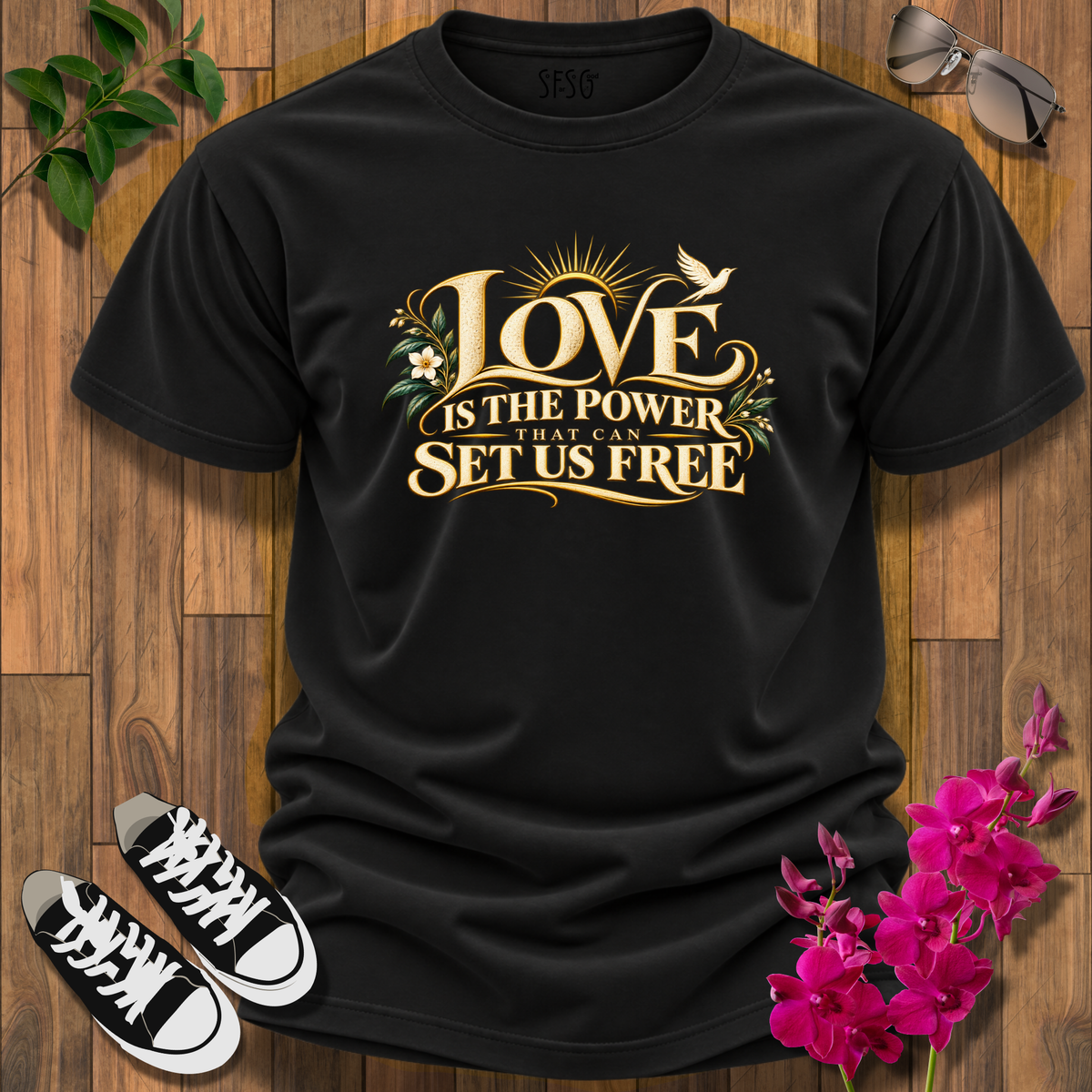 'Love Is Power' T-Shirt  Graphic Inspirational T-Shirt