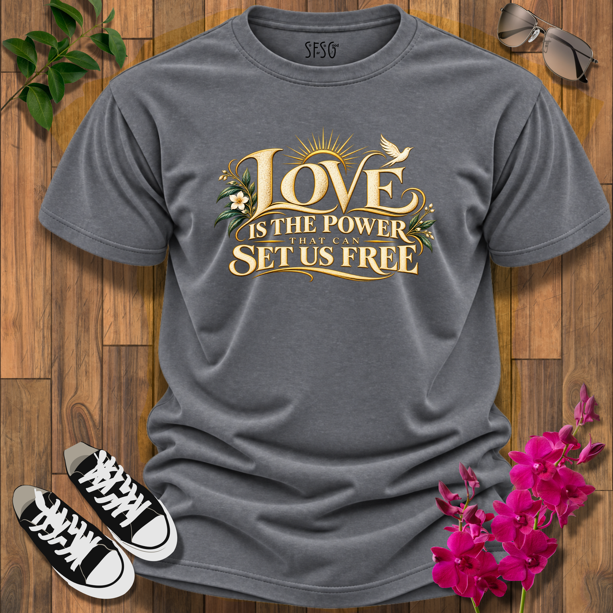 'Love Is Power' T-Shirt  Graphic Inspirational T-Shirt