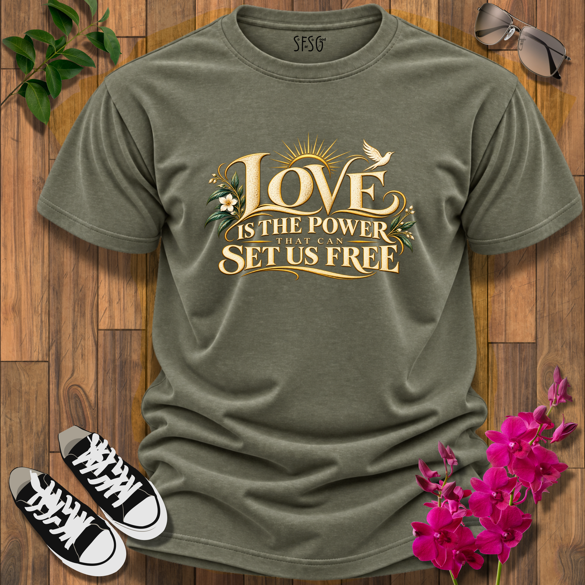 'Love Is Power' T-Shirt  Graphic Inspirational T-Shirt